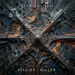 abstract drum and bass album cover art by Stanley Miller, HD, highly detailed