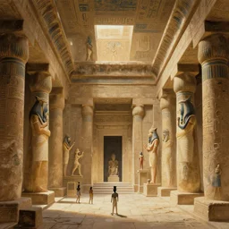 inside the catacombs of ancient egypt, digital painting, mixed media, trending on artstation and deviantart, epic composition, magnum opus, highly detailed, 8 k