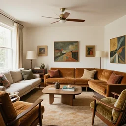 mid century modern american life style living room interior by kelly wearstler, photorealism, detailed