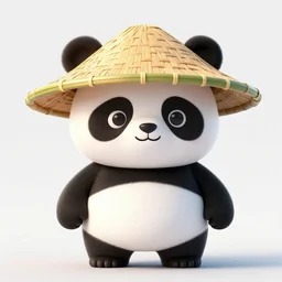 award - winning detailed concept art of a cute iconic anthropomorphic panda character wearing a bamboo straw hat. art by wlop on bcy. net, realistic. detailed feathers, art by cheng yi. artstationhd, artgerm, 3 dcg, pixar zootopia. 3 d rendering, high quality model sheet, disney. model sheet detailed