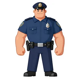 Carrot Ironfoundersson, Captain of the Ankh-Morpork City Watch police force. Bulging with muscles, seven foot tall, honest, good-natured, and honourable, illustration from Terry Pratchett novel, character illustration, very detailed, high quality, illustration, by John Kirby,