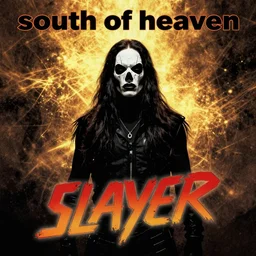 album cover for south of heaven by slayer, 1 9 8 8