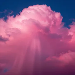 pink clouds, volumetric fog, godrays, high contrast, high contrast, high contrast, vibrant colors, vivid colors, high saturation, by Greg Rutkowski and Jesper Ejsing and Raymond Swanland and alena aenami, featured on artstation, wide angle, vertical orientation