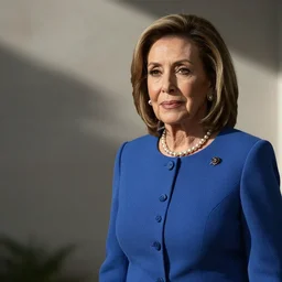 a photoshoot of nancy pelosi