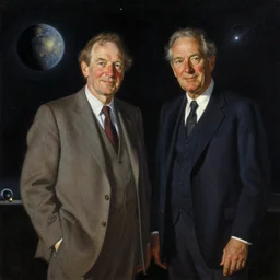 artwork in the style of chesley bonestell and in the style of martin wong.