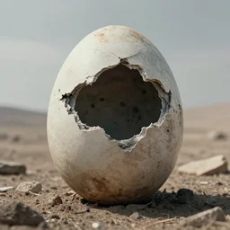 the last picture ever taken of an postapocalyptic egg