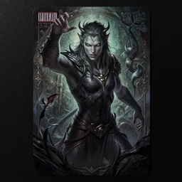 fantasy shapeshifter revealing his true nature, dim light, front game card, marvel comics, dark, intricate, highly detailed, smooth, artstation, digital illustration by ruan jia and mandy jurgens and artgerm and wayne barlowe and greg rutkowski and zdislav beksinski