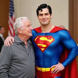 superman celebrating his retirement
