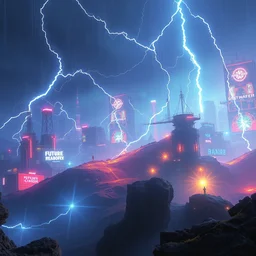 future battle arena, artstation, unreal, octane, electricity