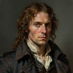 portrait of a rugged sea captain in a trenchcoat, victorian, concept art, female, detailed face, fantasy, close up face, highly detailed, cinematic lighting, digital art painting by greg rutkowski
