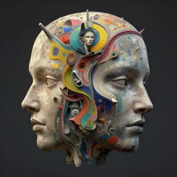 head full of dreams by artstation, deviantart, artfol, artbox, cgsociety, gfxartist, artful, zatista, artpal, instagram, blendernation, frank stella, beeple, giger, kopera, zawadzki, abstract, surreal, surrealism,, hyperrealism, futurism 4 k, octane render