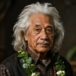 hawaiian einstein portrait