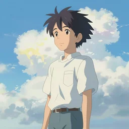 sky by makoto shinkai, pastel color tones