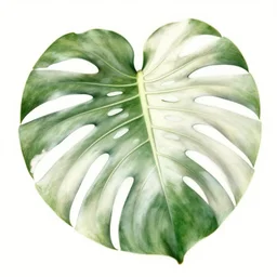 botanical illustration of a white monstera deliciosa, by maria sibylla merian