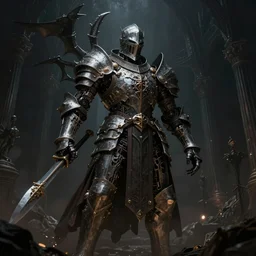 hell knight templar domain, doom, elden ring themed dark sf biomechanical, intricate artwork masterpiece, ominous, dramatic horror cinematic lighting, volumetric 8 k, by josan gonzalez, zdizslaw beksinski, kilian eng, trending on artstation, octane render, 8 k
