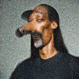 snoop dogg with extremely long neck and big nose