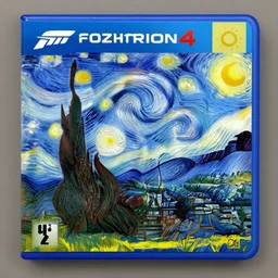 forza horion 4 game paint by van gogh