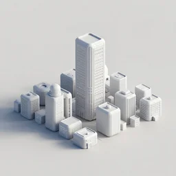 a small town on an alien planet, the building are made from modular capsules, from a space themed Serria point and click 2D graphic adventure game, made in 1999, high quality graphics