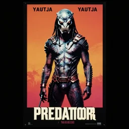 predator yautja movie poster by andy warhol