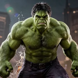 ''hulk - hogan'in skyrim, ( gears of war ), splash art, movie still, detailed face, maga, patriot, cinematic lighting, dramatic, octane render, long lens, shallow depth of field, bokeh, anamorphic lens flare, 8 k, hyper detailed, 3 5 mm film grain