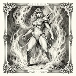 taylor swift made of smoke, air elemental, as a d & d monster, full body, pen - and - ink illustration, etching, by russ nicholson, david a trampier, larry elmore, 1 9 8 1, hq scan, intricate details, inside stylized border