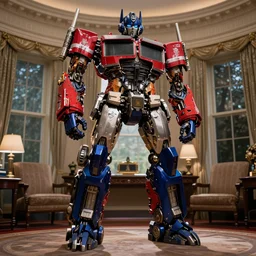 optimus prime in the oval office