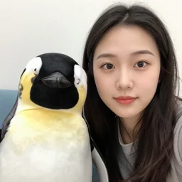 selfie of me and my penguin best friend