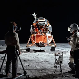 behind the scenes 1960s nasa moon landing studio set