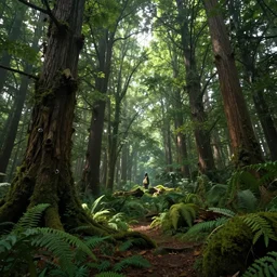 fabulous, otherworlds forest in a wonderful fantasy world, ultrarealistic, ultradetailed, 8 k