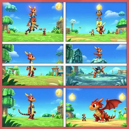 A screenshot of the environments from Spyro the Dragon