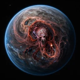 organic planet, cosmic horror, creepy, nasa hubble shot
