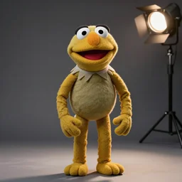 studio portrait still of muppet!!!!! neo!!!!!! as a muppet muppet as a muppet, 8 k, studio lighting, key light,