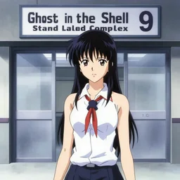 Scene within the location called 'Public security section 9'. interior environment bg. Screenshot from an episode of the anime 'Ghost in the shell: Stand Alone Complex' (2003). Produced by 'Production I.G'. Original manga by Masamune Shirow. Art direction by Kazuki Higashiji and Yuusuke Takeda.