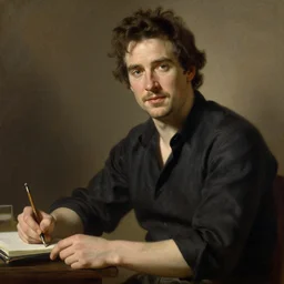 herry cavill, attractive male, painting by gaston bussiere