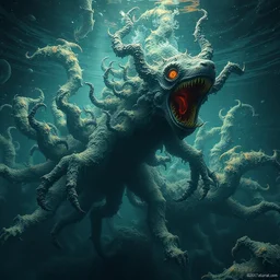 creatures infusion artificialintelligence images underwater astrophotography screenshotsaturday luscious contemporaryart kaur fractal submerged [... ] natgeo fractal apocalyptic illustration groundwater venetian