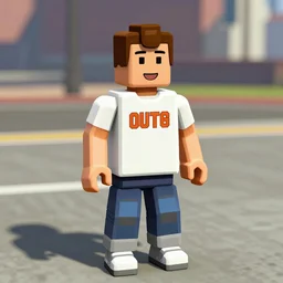 GTA5 in the style of Roblox