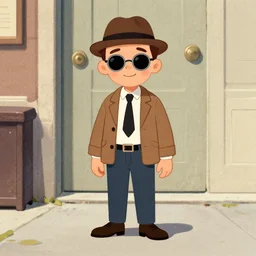 stuart little as a 1 9 7 0 s gangster illustration
