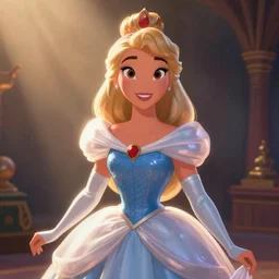 Joe Rogan as a Disney princess in the style of Disney animation