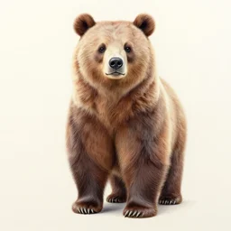 expressive stylized master furry artist digital colored pencil painting full body portrait character study of the bear small head fursona animal person wearing clothes leather bomber jacket pilot standing next to airplane by master furry artist blotch, sharp focus vintage disney animation style