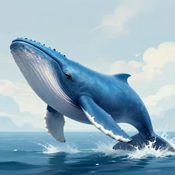 a blue whale as a jedi