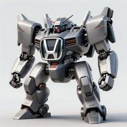 a concept art of a honda war mech with a big honda metal logo, trending on artstation