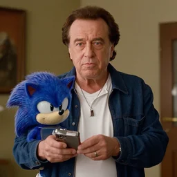Still of Danny DeVito as Sonic in the series Stranger Things. CANON Eos C300, ƒ5.6, 50mm