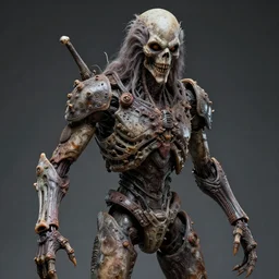 photo taken of an epic intricate, ultra detailed, super realistic gritty, exquisitely weathered animatronic movie prop of a lifelike sculpture of a ghastly ghostly creature created by weta workshop, portrait, photorealistic, sharp focus, 4 0 0 0 k, f 1. 4