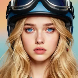 ! girl, sad look, big blue eyes, nest hair, long beautiful hair, helmet of hair, blonde!!! beauty girl portrait, face in detail, big sad eyes, blonde hairstyles, hair everywhere, by aykut aydogdu, by kuvshinov, poster, golden ratio, render, colorful