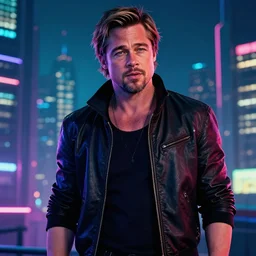 brad pitt in the cyberpunk universe