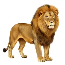 jerry pinkney illustration of a lion