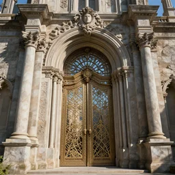 the gate to the eternal kingdom of renaissance, fantasy, digital art, hd, detailed.
