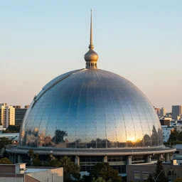 A big city under a dome