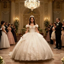 Walter White at his quinceanera, cinematic shot, film still, wide shot