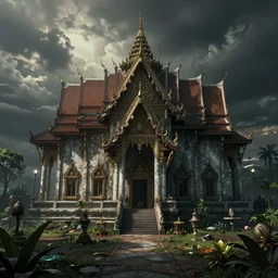 a weird eerie place in bangkok, weird place, unreal engine